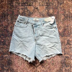 Abercrombie Dad Shorts: High Rise, Light Wash NWT